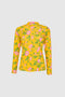 Mama- Rash Vest Top Yellow Dogwood Rose