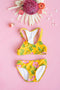 Racer Back Bikini Yellow Dogwood Rose