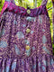 April Dress Violet Silk Wax Batik