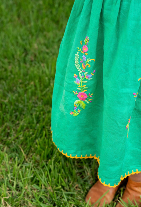 Frida Dress in Verdure Linen