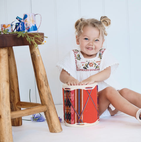 Coco Kaftan Salt with Hand Embroidery