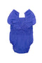 Camille Sunsuit Sapphire with Wattle Embroidery