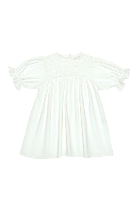 Lily Dress Gardenia and Lace Patchwork (baby)