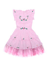 Bisou Dress Sorbet with Garland Hand Embroidery