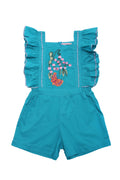 Tulip Playsuit Lapis with Embroidery