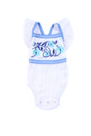 camille sunsuit white with hand stitch