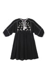 Amelia Dress Black Crinkle and Lace - Mama - Online Exclusive