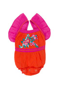 camille sunsuit (Baby)paprika with hand stitch