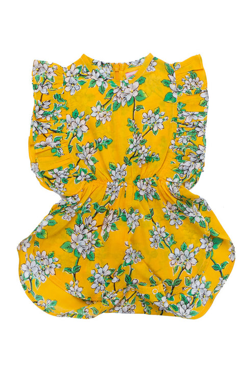 delphine sunsuit saffron almond blossom