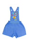 Pomme Playsuit Periwinkle with colour hand stitch