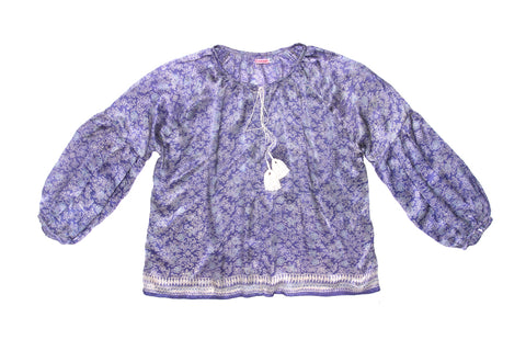 Shelley Blouse Purple Silk - Mama - online exclusive