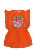 Delphine Playsuit Marigold with Embroidery