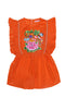 Delphine Playsuit Marigold with Embroidery