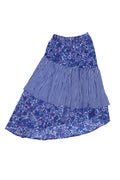Vida Maxi Skirt Blue Aster Stripe