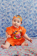 Delphine Sunsuit Marigold with Embroidery