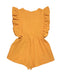 Delphine Playsuit Persimmon with Embroidery