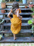 Lilas Dress Persimmon Cotton Voile