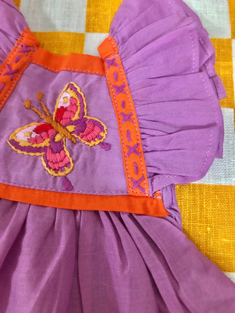 Doll - Lilas Dress lilac with embroidered butterfly 🦋