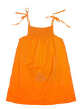 Ginger Dress Orange with Handstitch