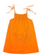 Ginger Dress Orange with Handstitch