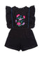 Delphine Playsuit Midnight with Hand Embroidery